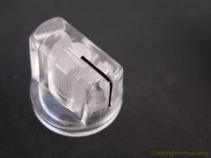 PEDAL OR GUITAR AMPLIFIER BAR KNOB CLEAR